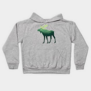 moose lover,moose gift animal moose nature in alaska elk Kids Hoodie